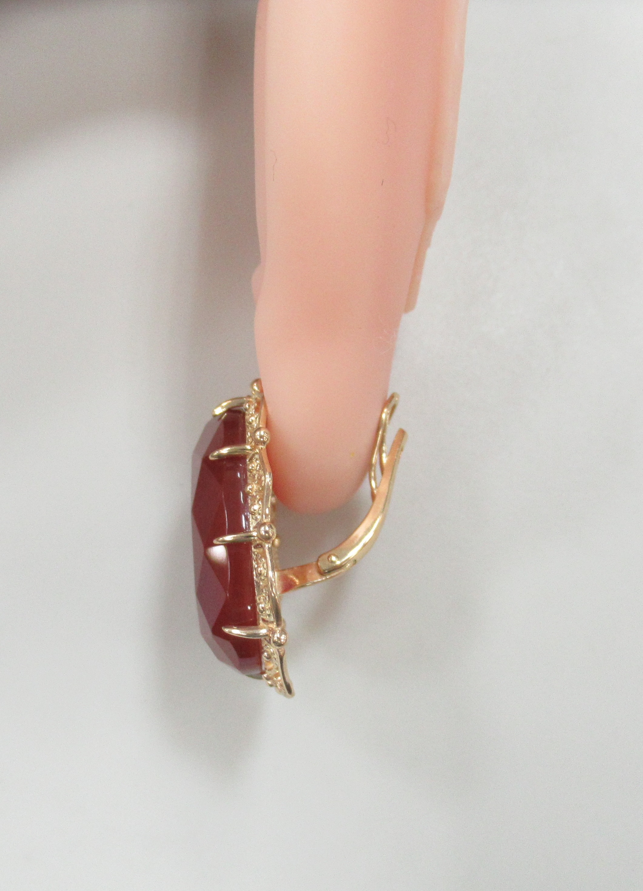 Серебряные серьги с агатами